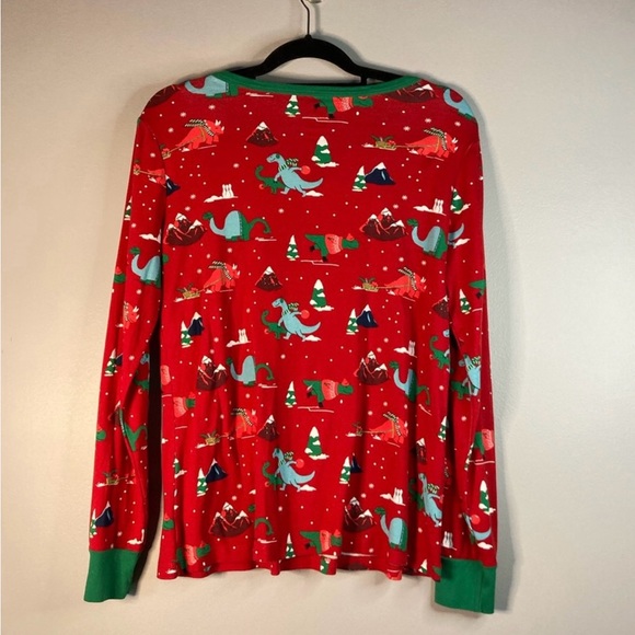 Wonder Shop Women’s M
Pajama pant set
Sleepwear 
Dinosaur Holiday 
Bowling - Picture 3 of 7